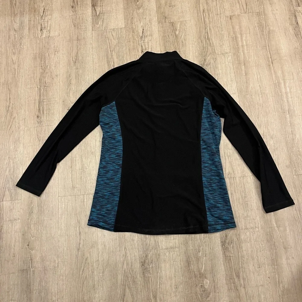 VOGO Athletica Black and Blue Women's Athletic Jacket Large - Picture 5 of 9